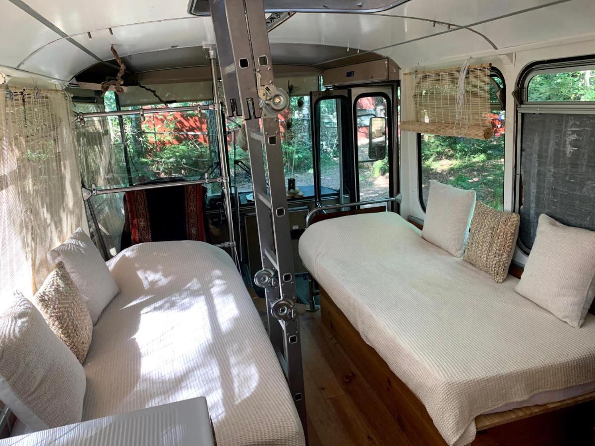 Magic Roof Top Bus With Big Bath In The Tree Forest! Mimizan-Plage Εξωτερικό φωτογραφία